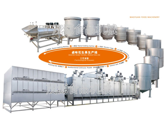 烟台卤味花生果生产线